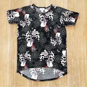 Lularoe Disney Villains Shirt Girls Size 8